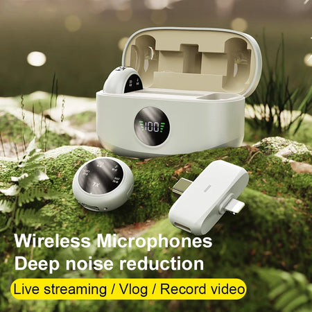 K31Pro Wireless Lavalier Microphone &ndash; Noise Cancelling Digital Display