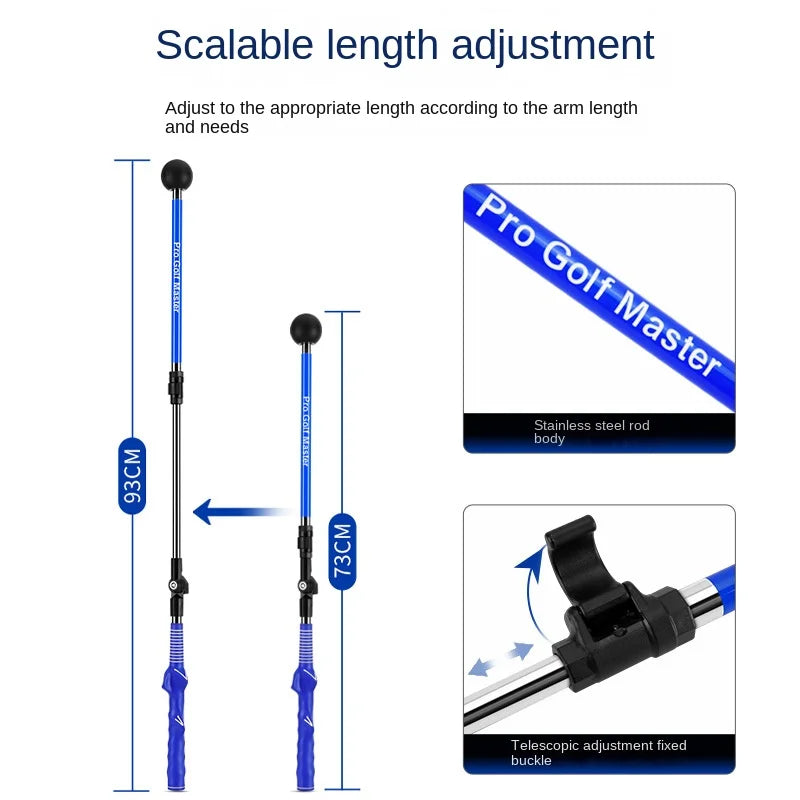 PGM Golf Swing Trainer HGB023 &ndash; Adjustable Length for Improved Accuracy
