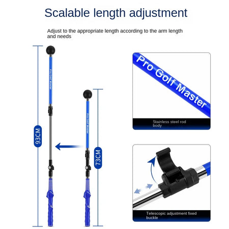 PGM Golf Swing Trainer HGB023 &ndash; Adjustable Length for Improved Accuracy