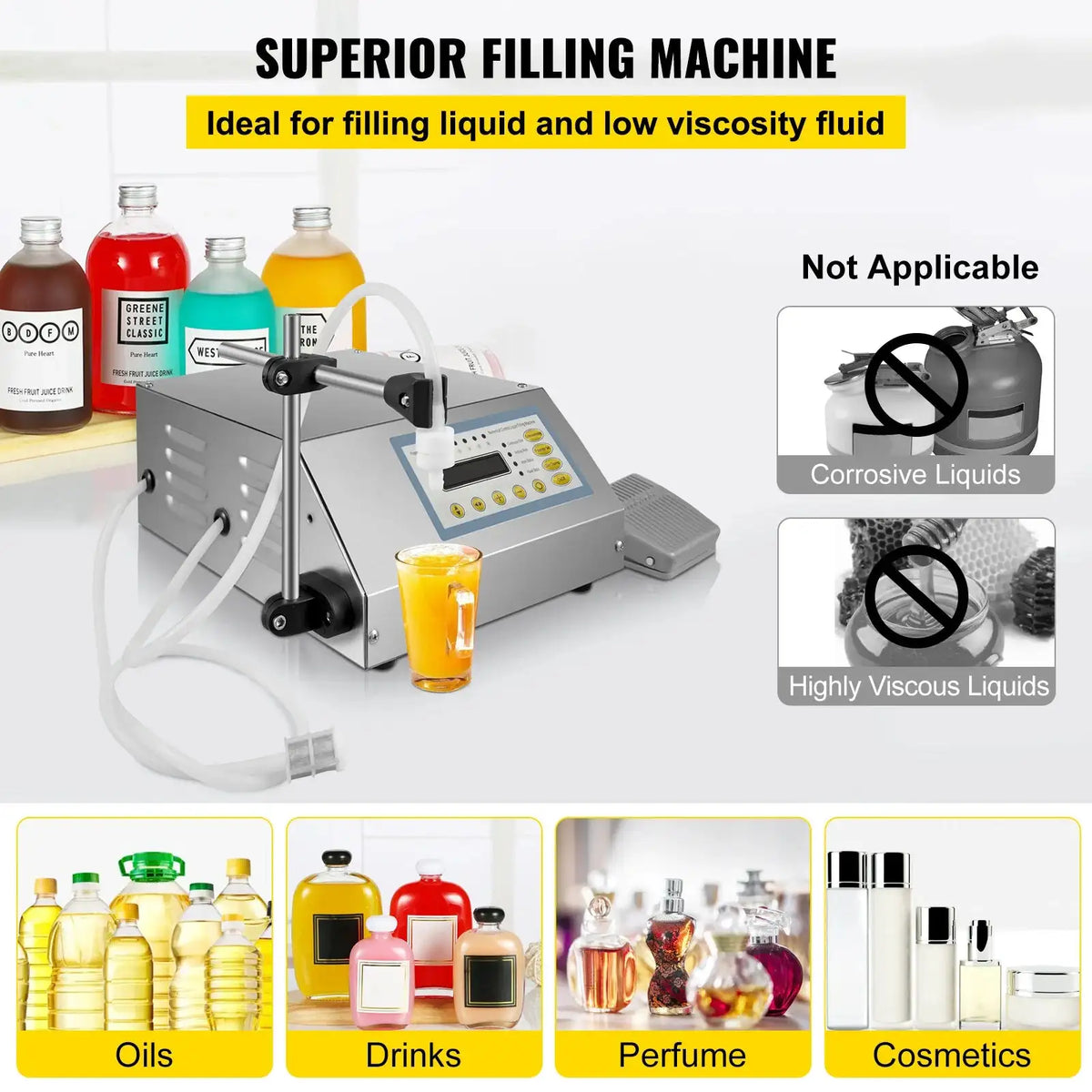 Digital Liquid Filling Machine 5 To 3500 Ml