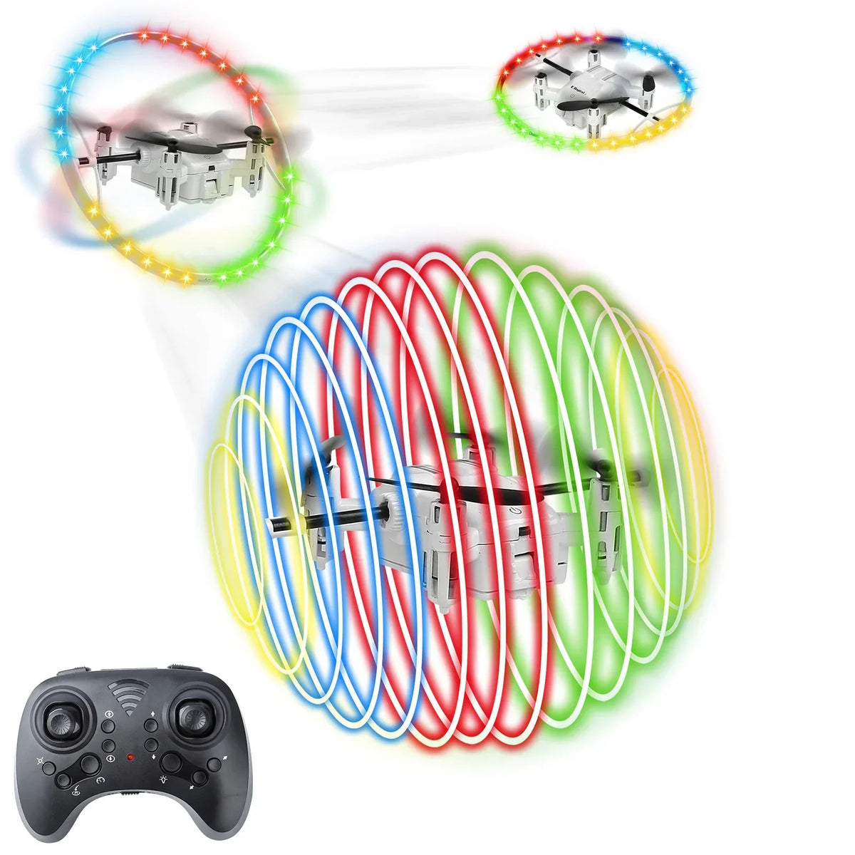 RC Drone With LED Light &ndash; 2.4G Remote Control Stunt