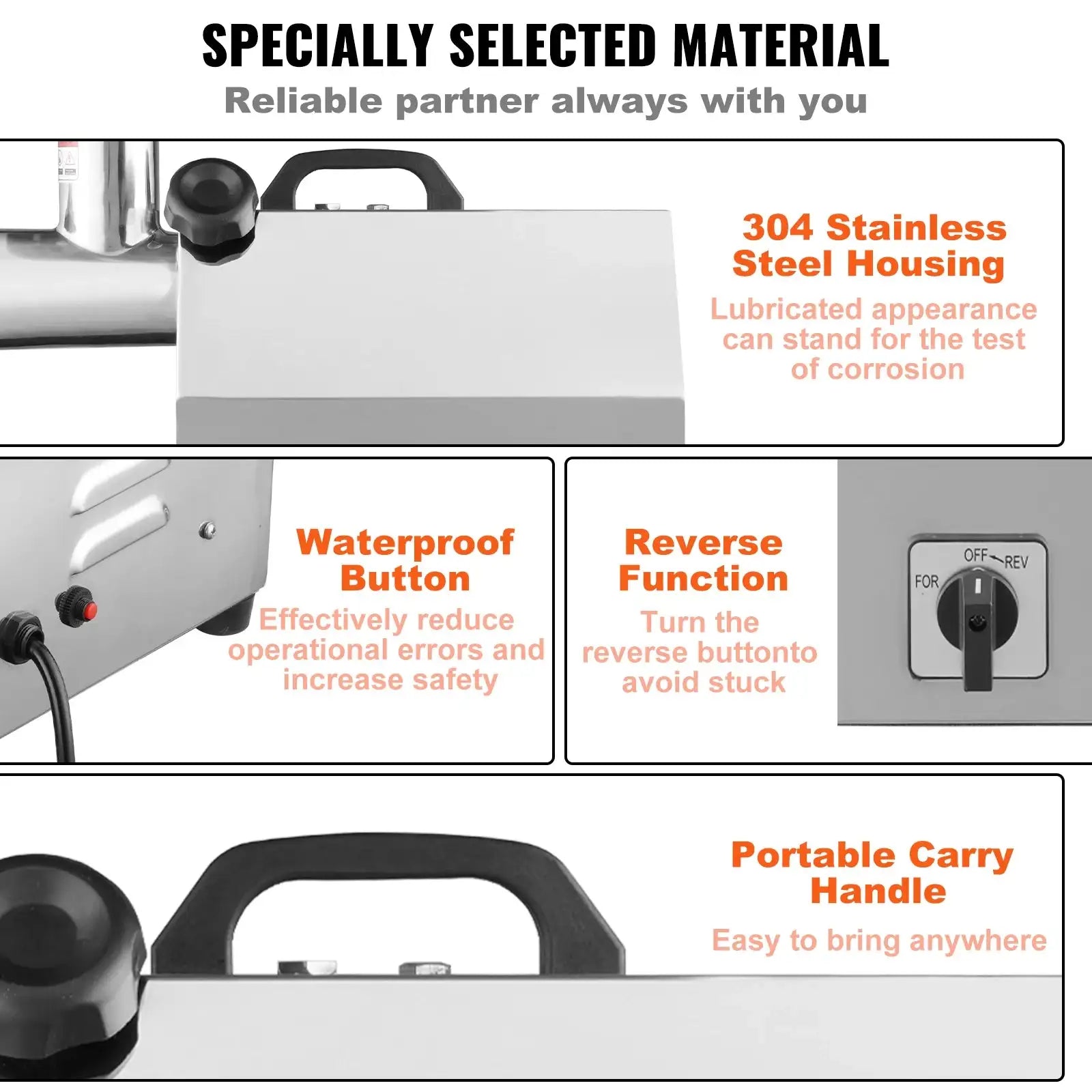 Industrial Meat Grinder 650W Sausage Maker