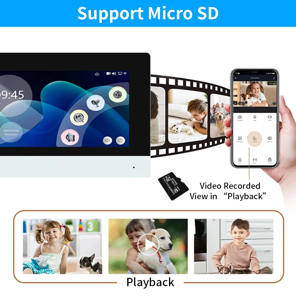 Tuya Wifi 7/10 Inch Video Intercom Kits &ndash; 1080P Doorbell