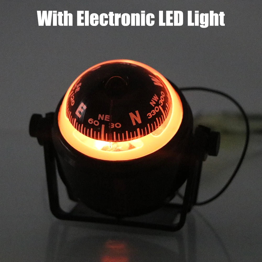 LC550 Nautical Compass - 360 Degree Rotating LED Light