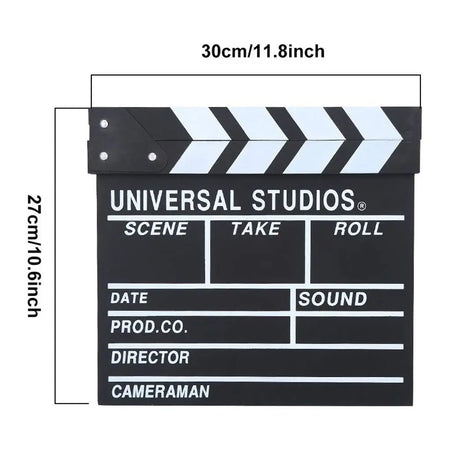 30x27cm Movie Clapboard Black (30x27cm)