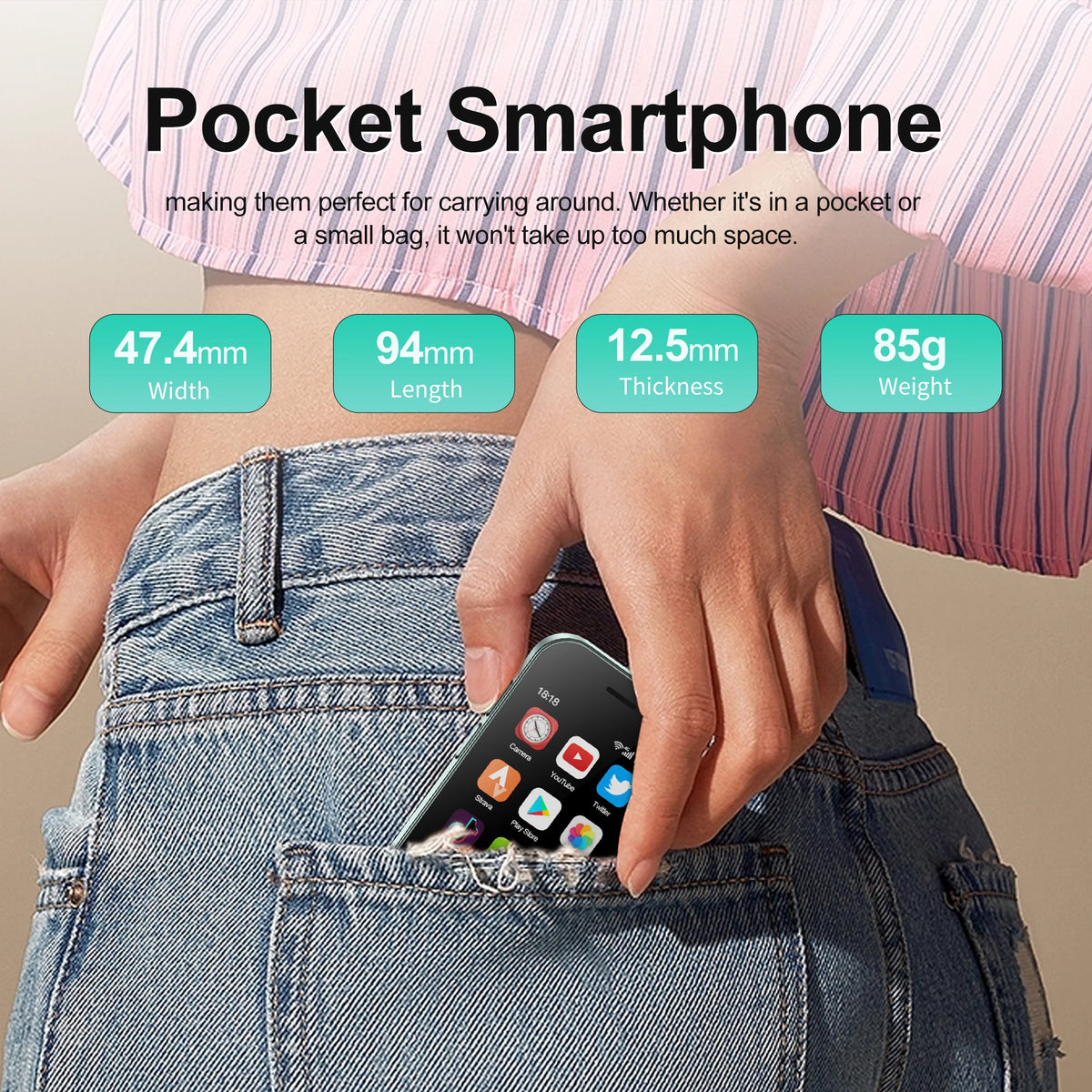 Global Version KING9000 4G Mini Smartphone &ndash; Ultra Slim