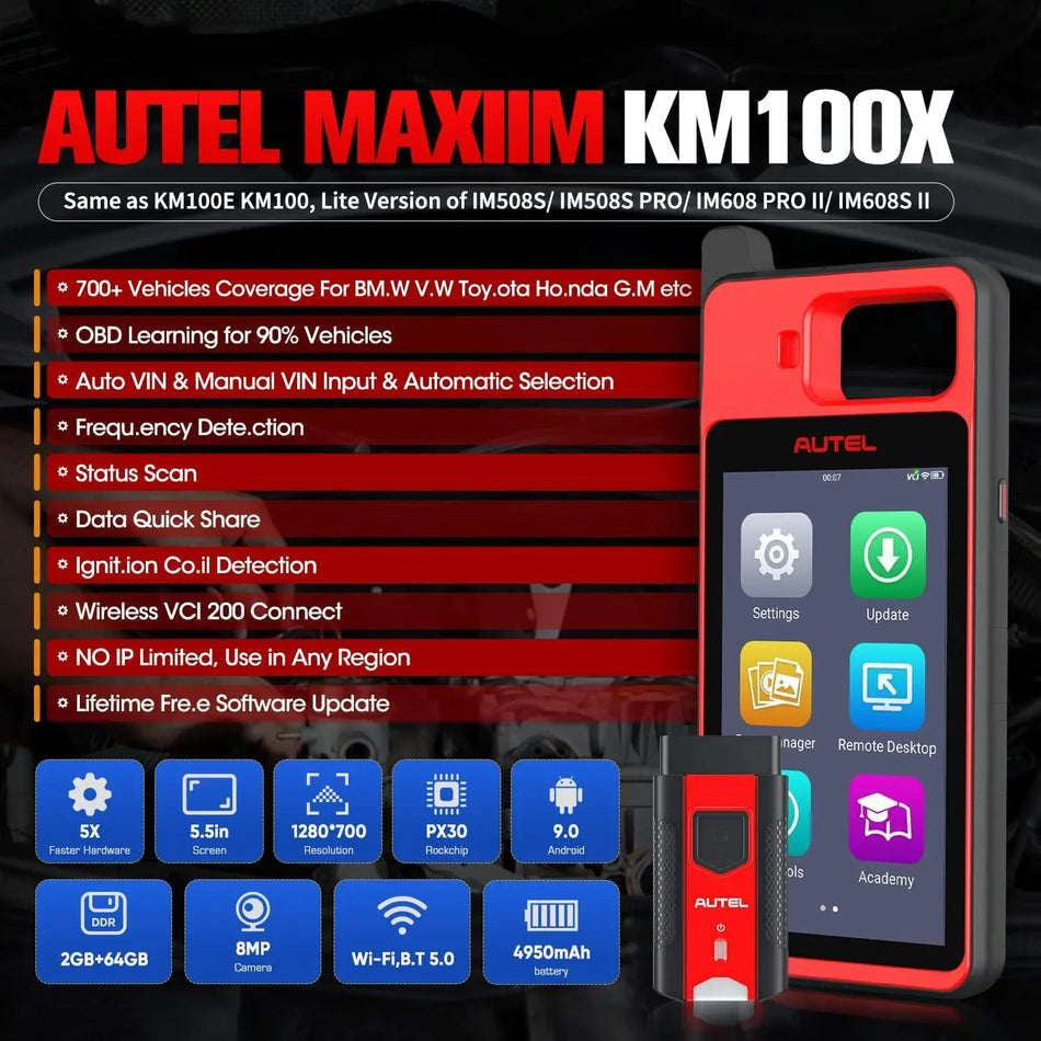 Autel MaxiIM KM100 &ndash; Universal Key Generator Kit Cloning