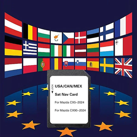 Mazda CX-5 CX-90 Navigation SD Card 2023 &ndash; USA CAN Maps CHINA
