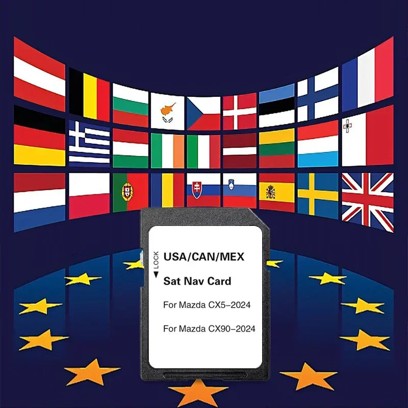 Mazda CX-5 CX-90 Navigation SD Card 2023 &ndash; USA CAN Maps CHINA