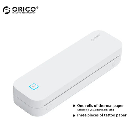 ORICO Portable A4 Thermal Printer &ndash; Wireless Bluetooth WHITE