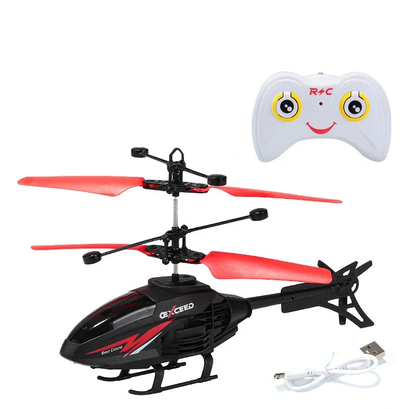 RC Helicopter 2Ch Induction Interaction &ndash; Flashing Lights red
