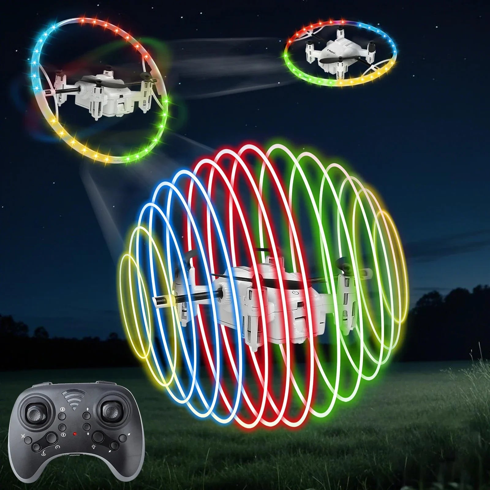 RC Drone With LED Light &ndash; 2.4G Remote Control Stunt