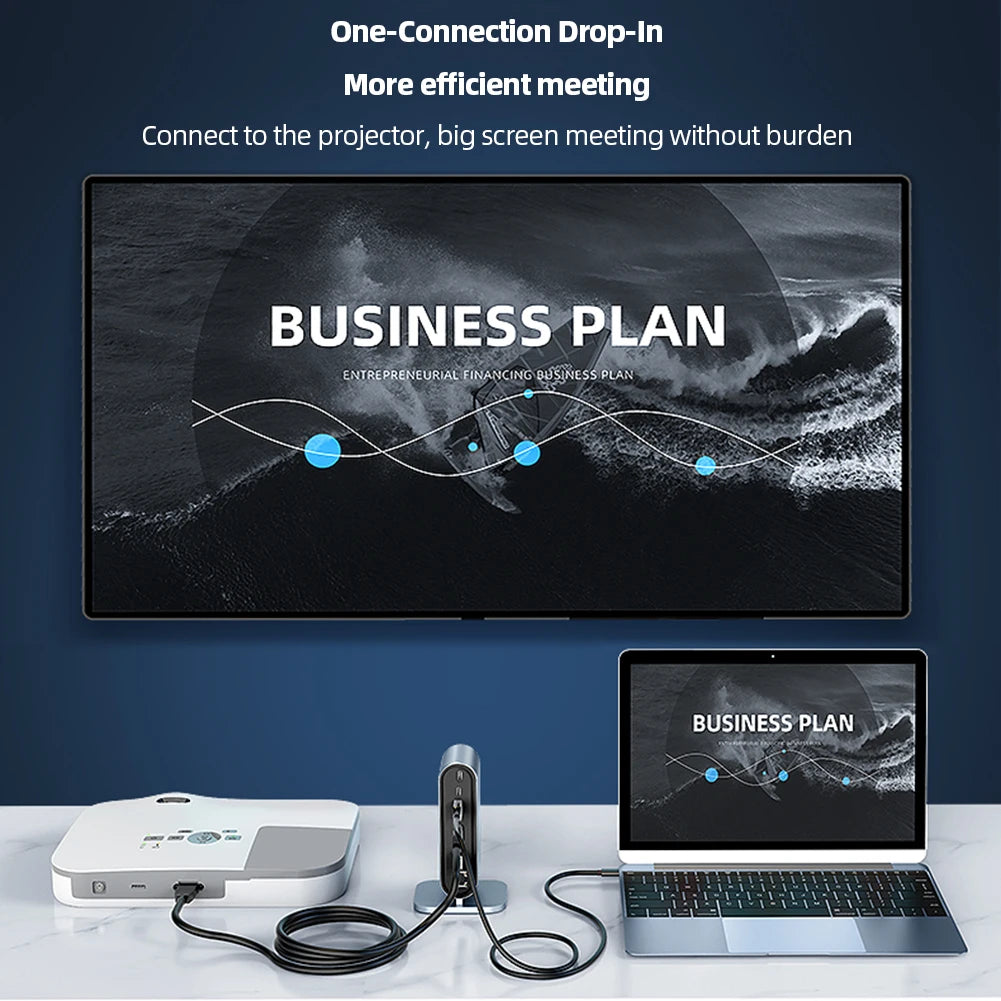 USB C Docking Station PD 100W USB C Hub &ndash; 4K HDMI Output