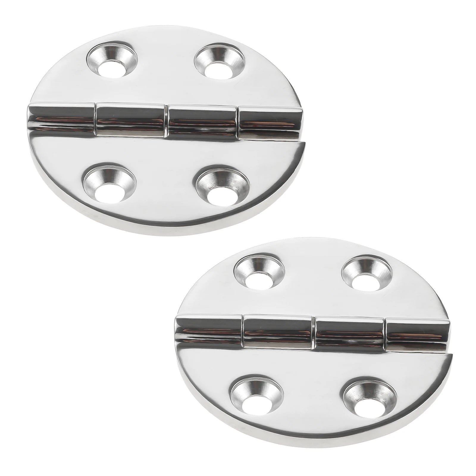 Heavy Duty 316 Stainless Steel Marine Boat Hinges - 2Pcs, 64mm silver