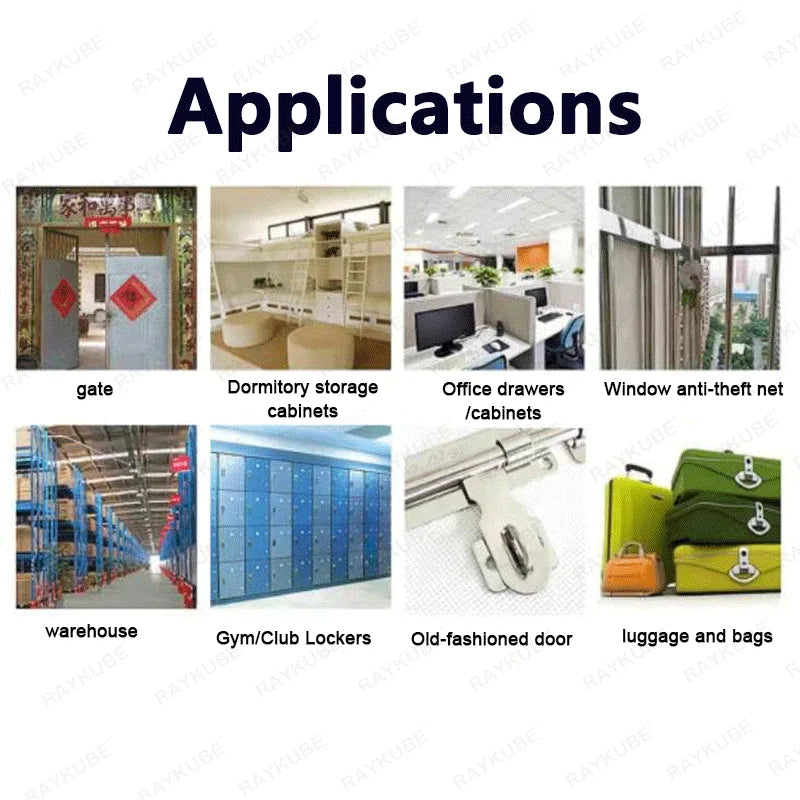 RAYKUBE P2 Smart Waterproof Fingerprint Padlock