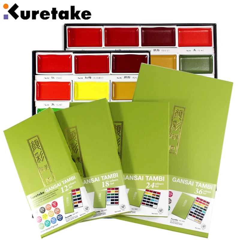 Kuretake Watercolor Paint Set &ndash; Professional-Quality Art