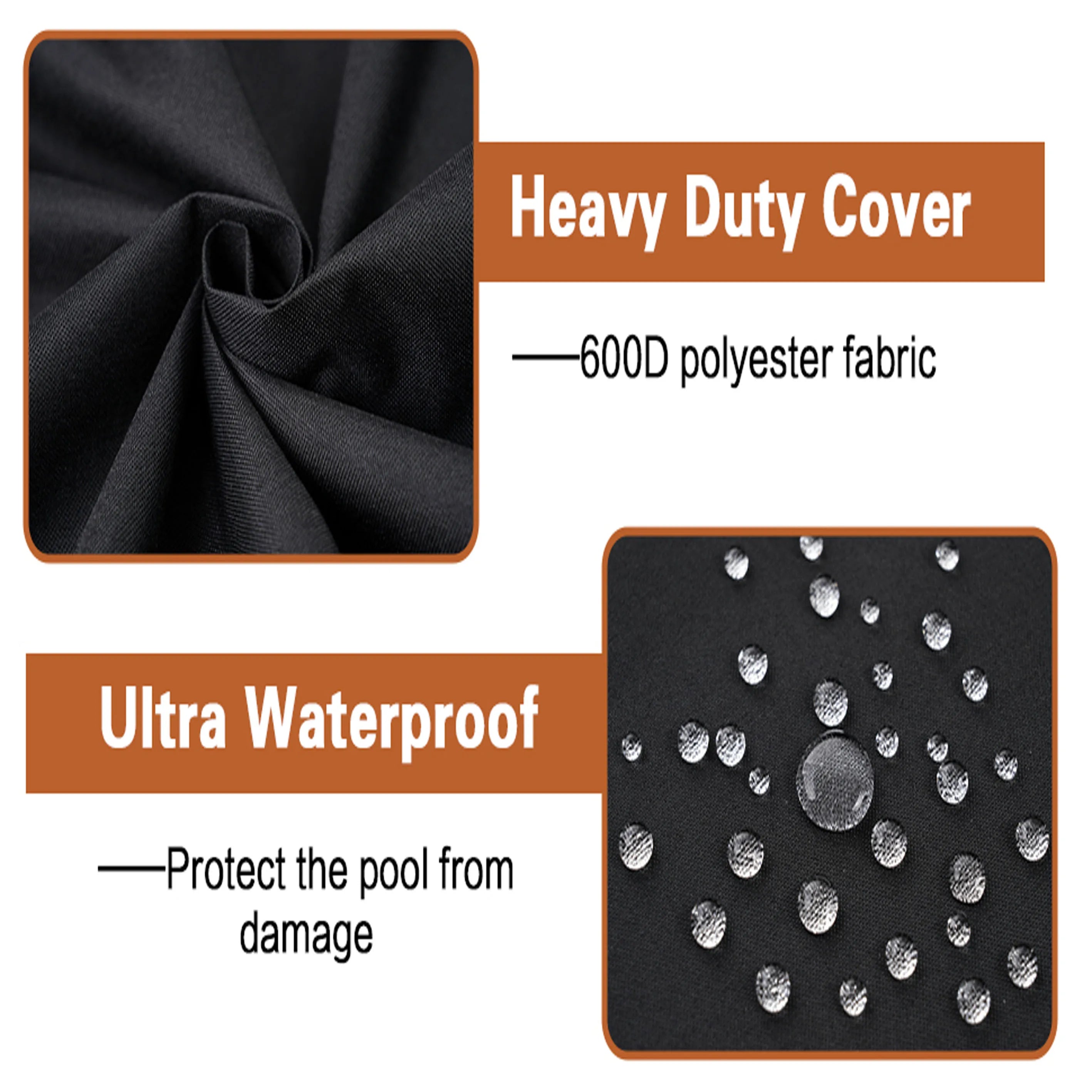 600D Oxford Hot Tub Dust Cover Cap &ndash; Waterproof UV Guard