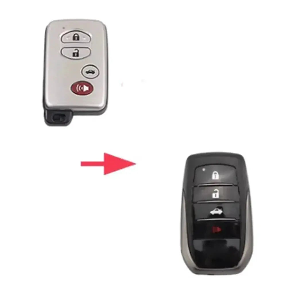 2/3/4 Buttons Modified Flip Key Case for Toyota 2008-2023 Land Cruiser 200 Prado 150 LC200 LC150 Remote Control Key Upgrade by InterCyprus Trading Ltd
