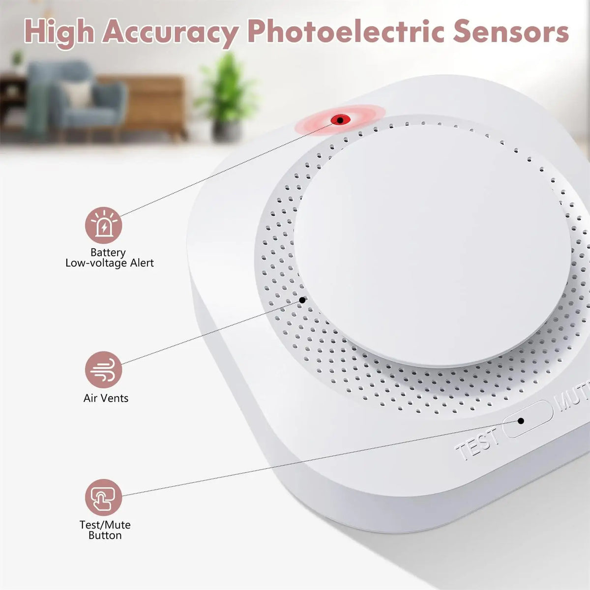 Tuya WiFi Smoke Sensor S11W &ndash; High Sensitivity Alarm