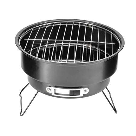 Portable Mini Charcoal Barbecue Grill for Outdoor Camping and Picnics Black