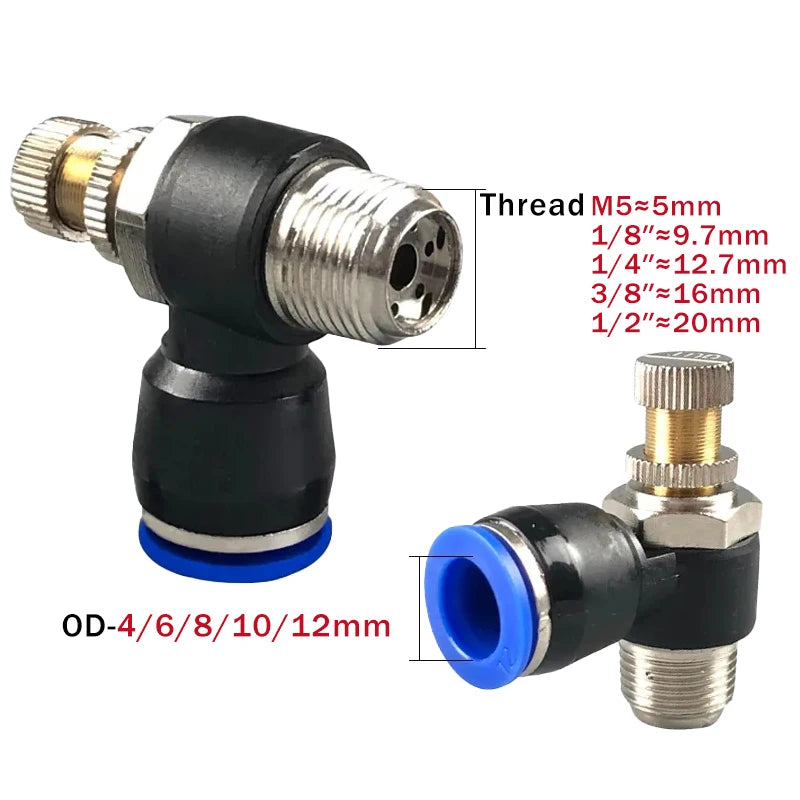 5PCS SL Type Fast Connection Pneumatic Fitting &ndash; High-Speed Air Regulation