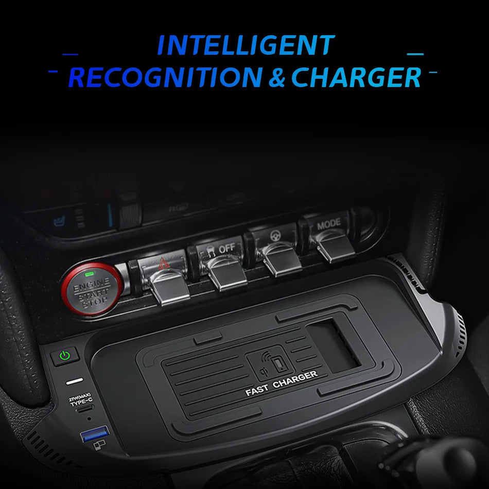 Chargeur de voiture sans fil rapide 15W pour Ford Mustang 2015 2022