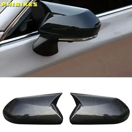Carbon Fiber Look Mirror Cover For Toyota Camry 2018 2023