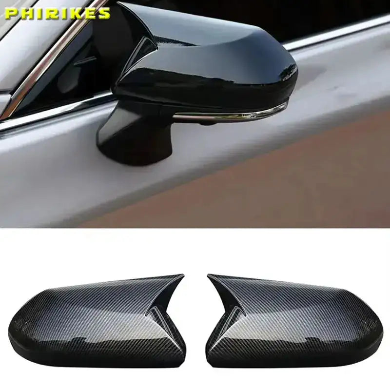 Carbon Fiber Look Mirror Cover For Toyota Camry 2018 2023