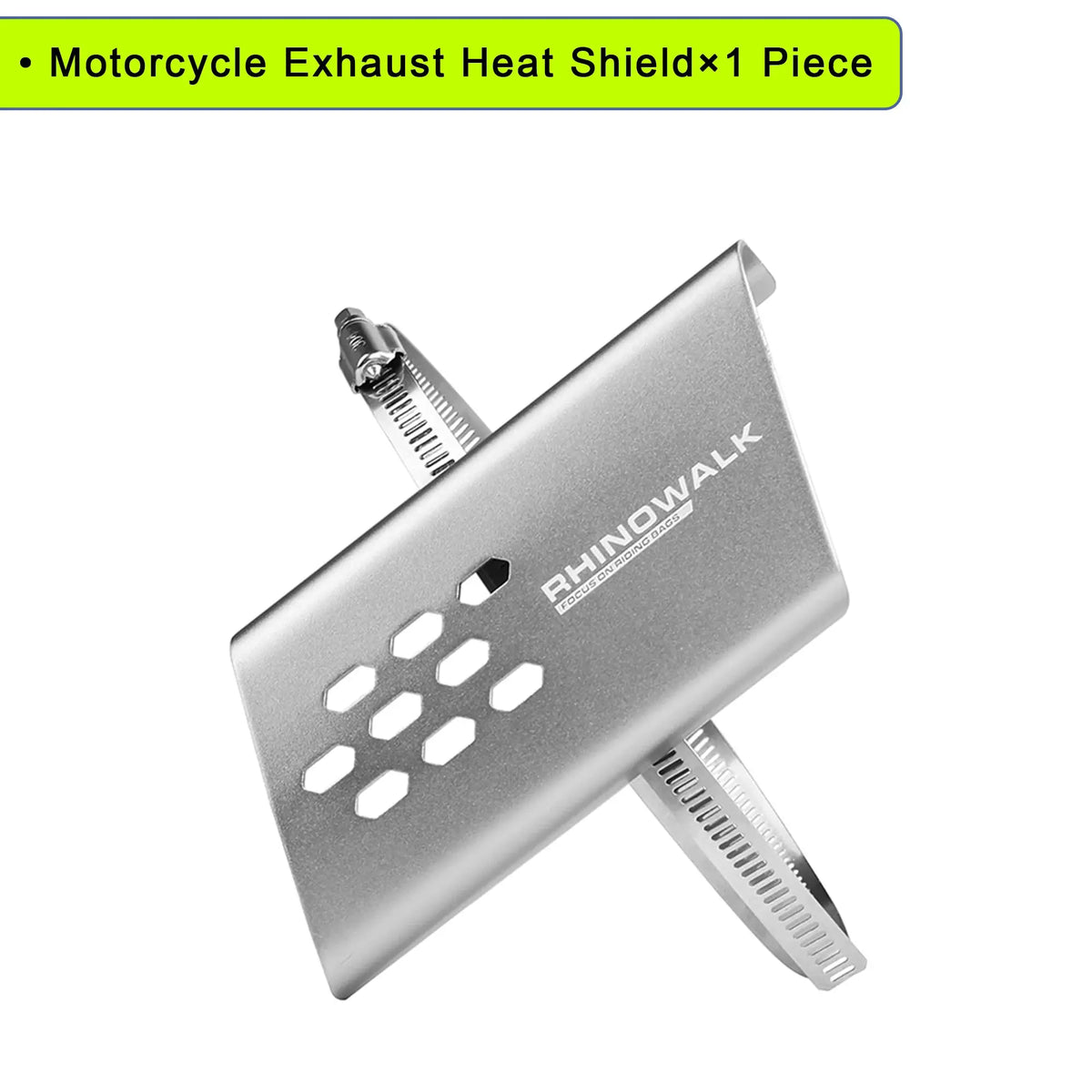 Rhinowalk Motorcycle Exhaust Pipe Heat Shield 1 or 2 Pc Universal Motor Exhaust Protector Cover Guard Anti-scalding Accessory by InterCyprus Trading Ltd