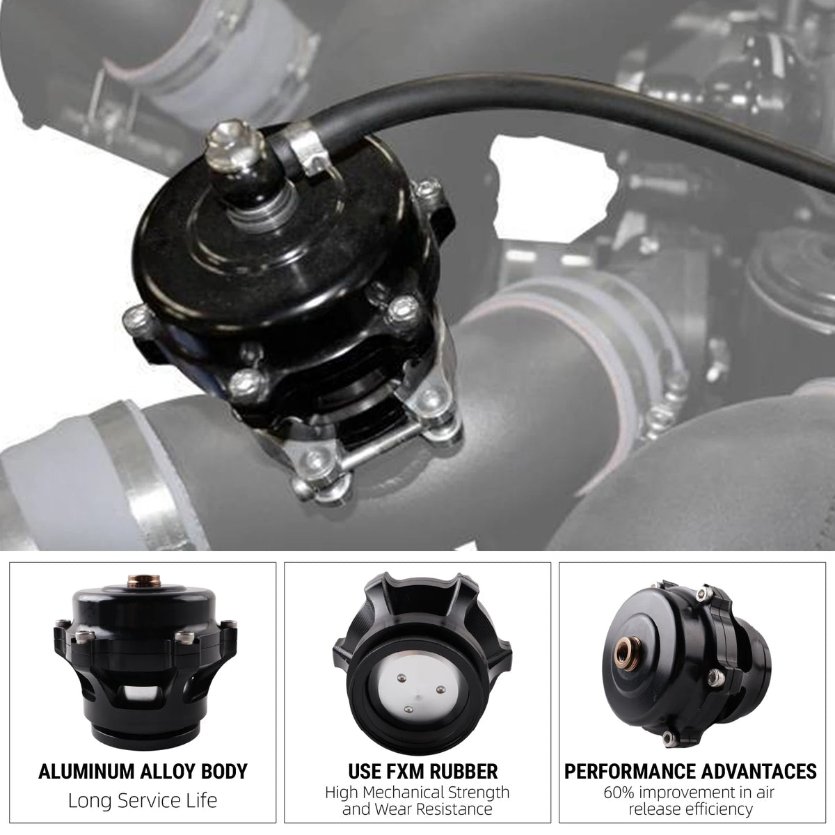 Universal 50mm Blow Off Valve With Aluminum Alloy Weld Flange by InterCyprus Trading Ltd