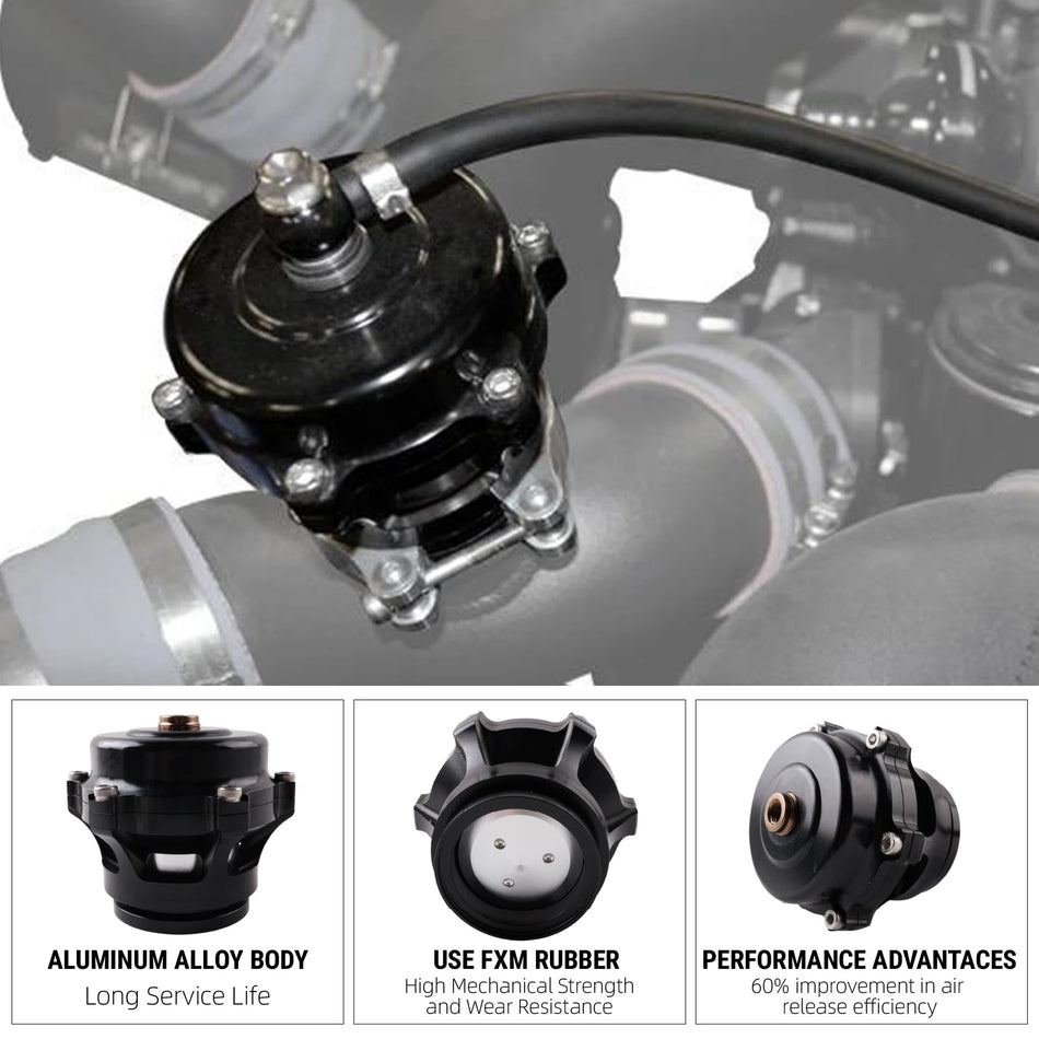 Universal 50mm Blow Off Valve With Aluminum Alloy Weld Flange by InterCyprus Trading Ltd