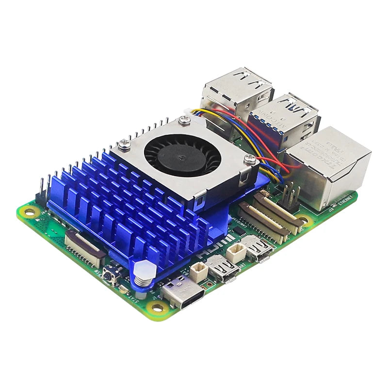 Raspberry Pi 5 Active Cooler &ndash; PWM Speed Adjustable Fan with Aluminum Heatsink