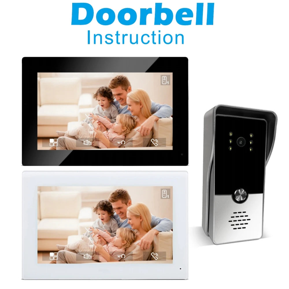 LUCKING DOOR 7 Inch Video Intercom - 7 Inch Color Display