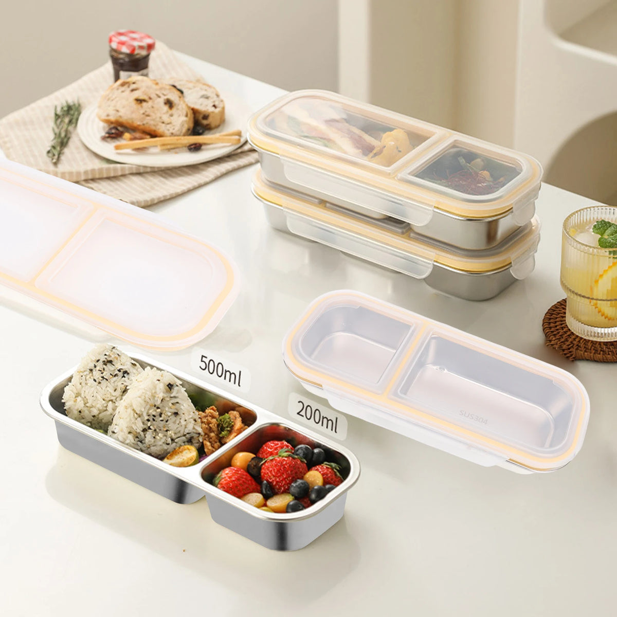 Freezer Safe Stainless Steel Lunch Box &ndash; For Outdoor Use
