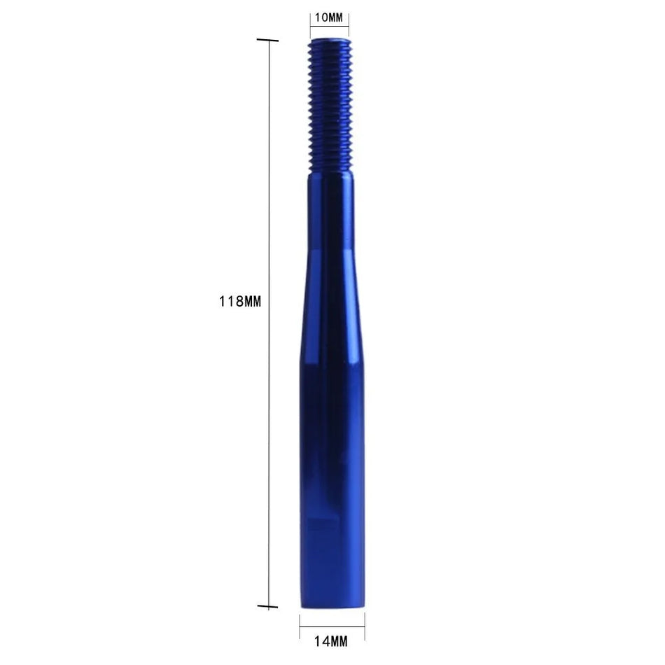 Universalus aliuminio pavarų perjungimo rankenėlės prailginimas 118mm M10x1.5