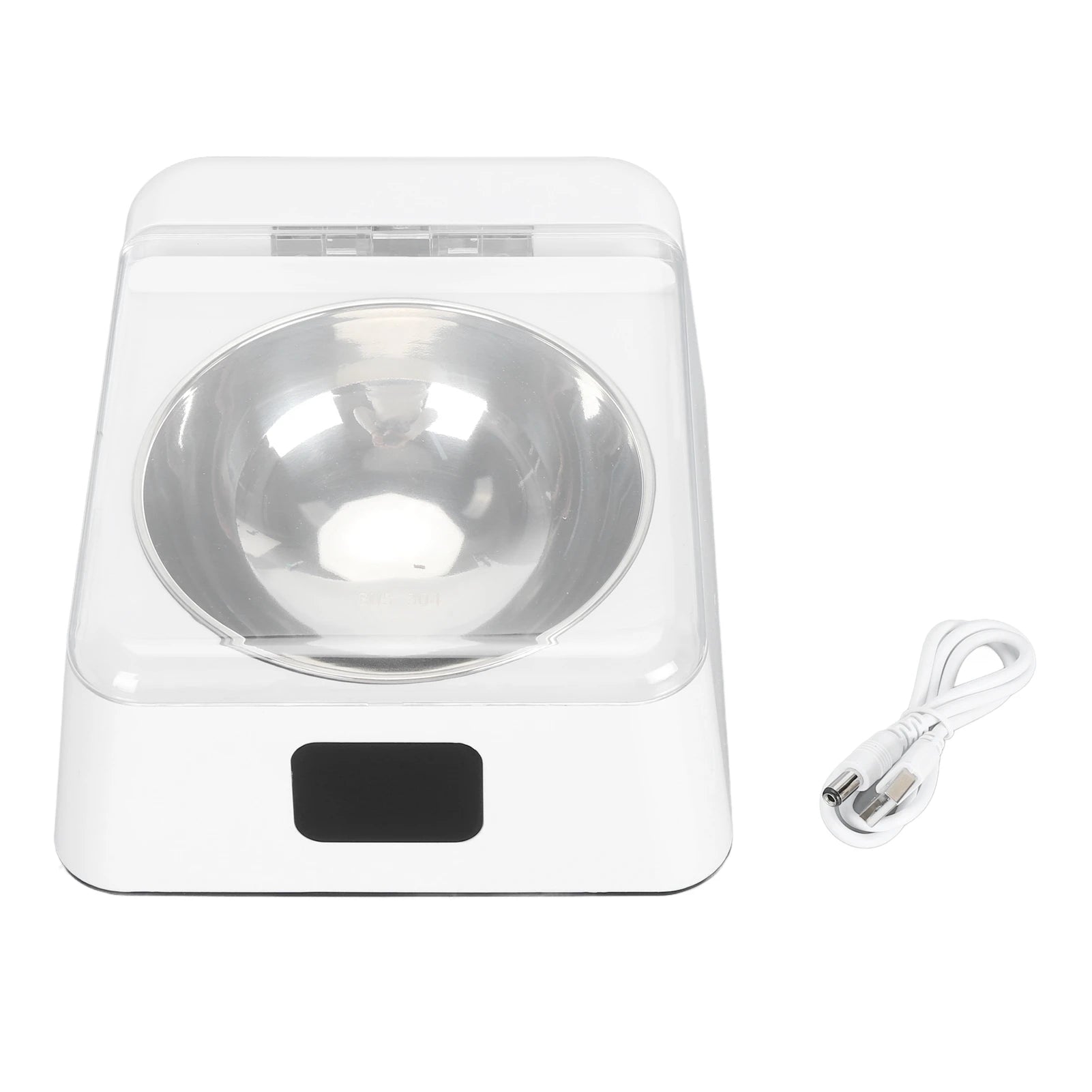 Infrared Sensor Cat Feeder &ndash; Digital Display Easy Clean WHITE