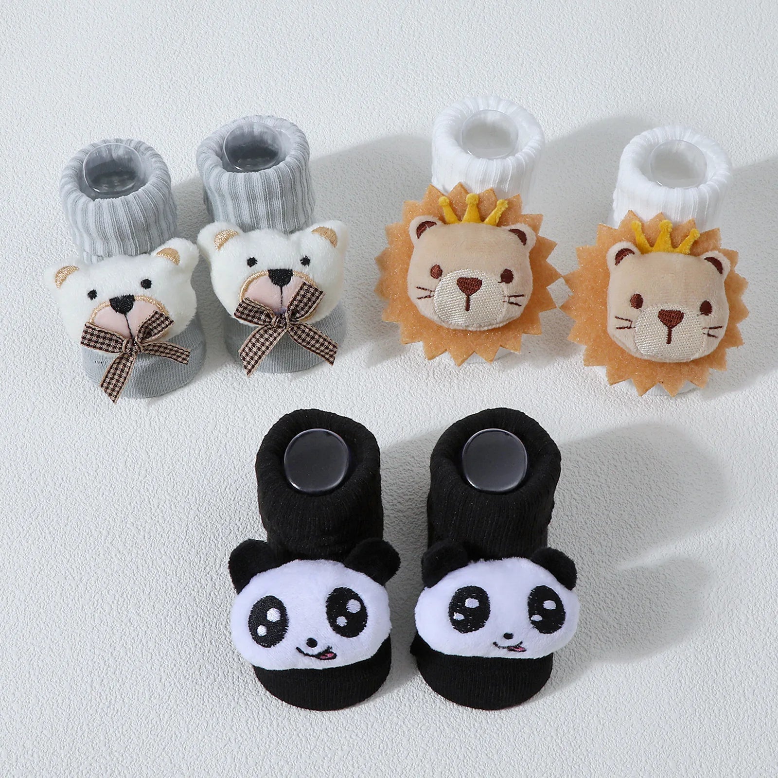 Cute 3D Panda Baby Socks &ndash; Soft Cotton Comfort for Infants
