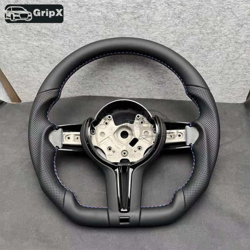 BMW Steering Wheel Leather Perforated Tricolor for F01-F12, F20-F21, X5, X6