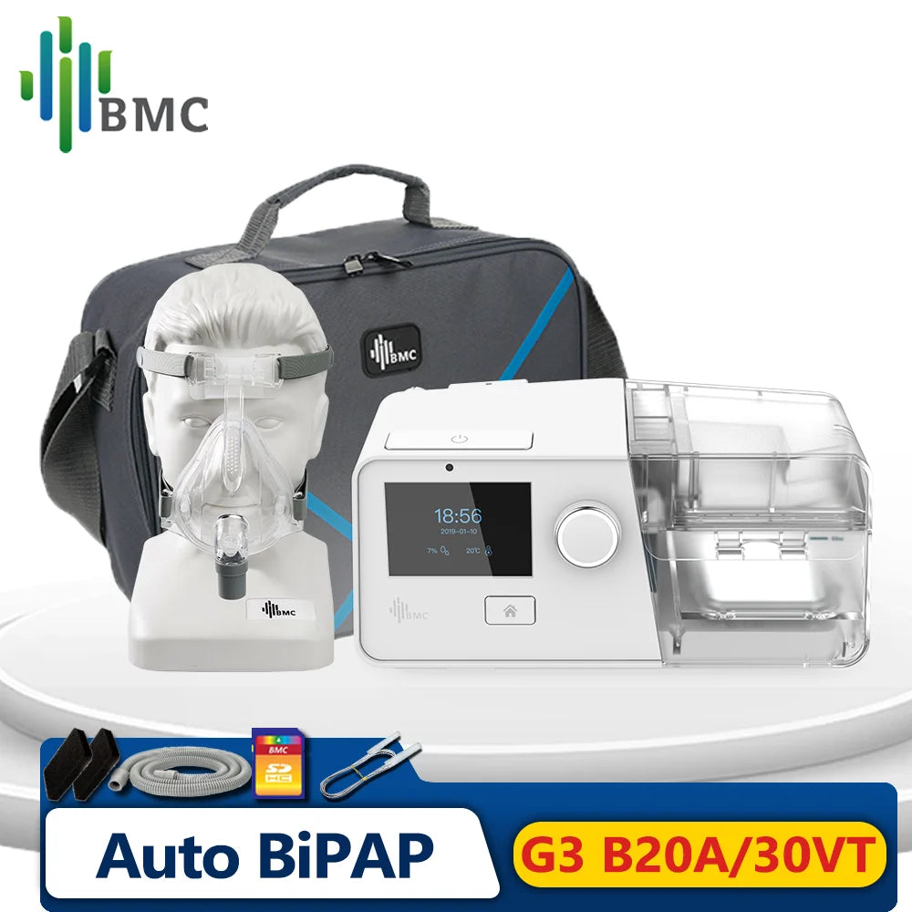 BMC G3 B30VT BiPAP Bi-Level CPAP Machine - ST Mode Enhanced G3 B30VT / L Size Mask / CHINA