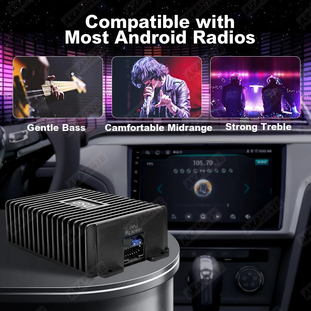 Car Radio Amplifier For Android Radio &ndash; 4 Channel DSP