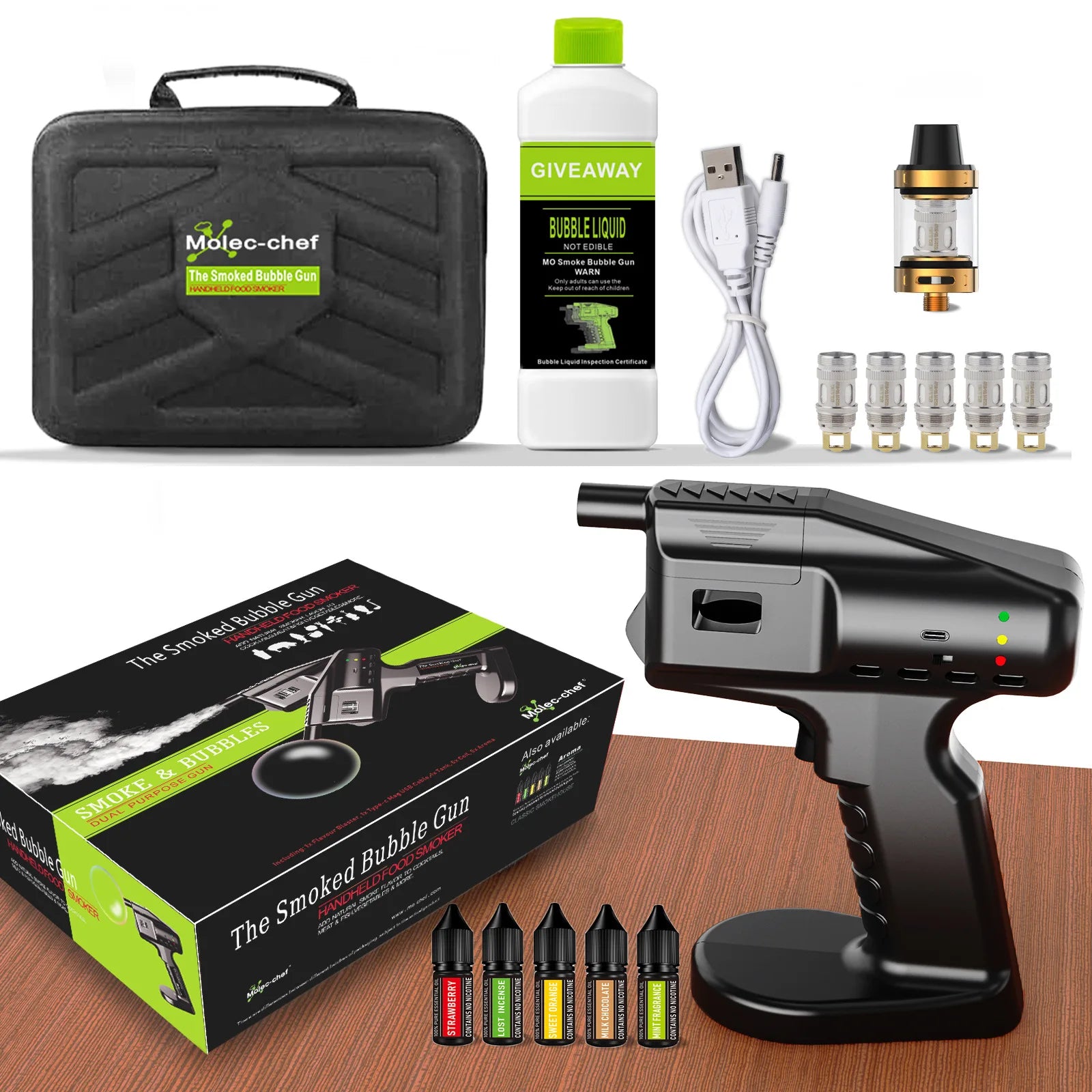 Ultimate Smoking Flavor Blaster Kit for Cocktails &amp; Food