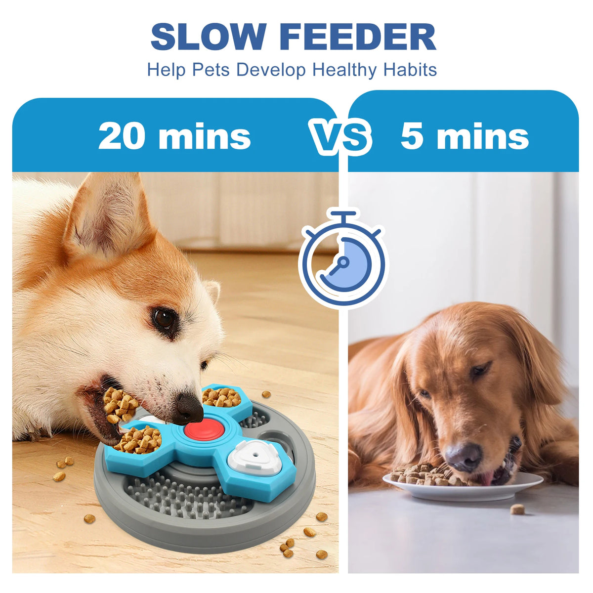 2-Layers Dog Puzzle Toy &ndash; Interactive Slow Feeder for Increased Puppy IQ