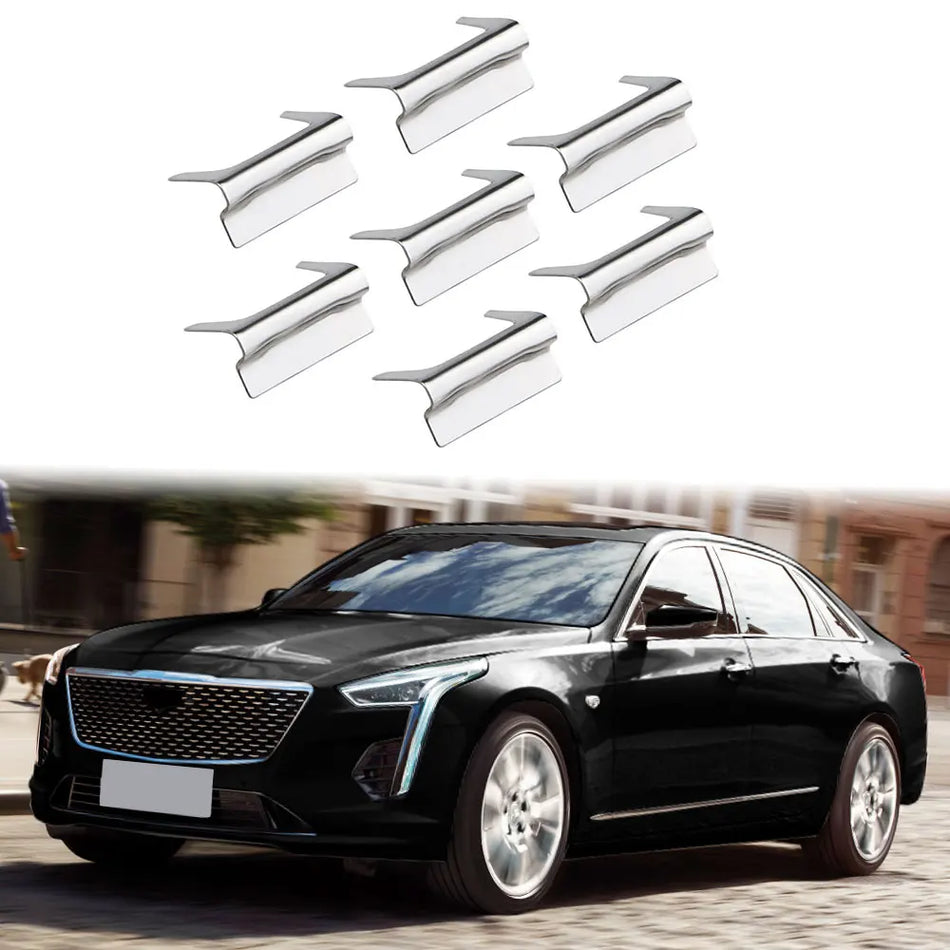 Cadillac ATS XTS SRX Door Window Switch Covers ABS Chrome, 7Pcs Set