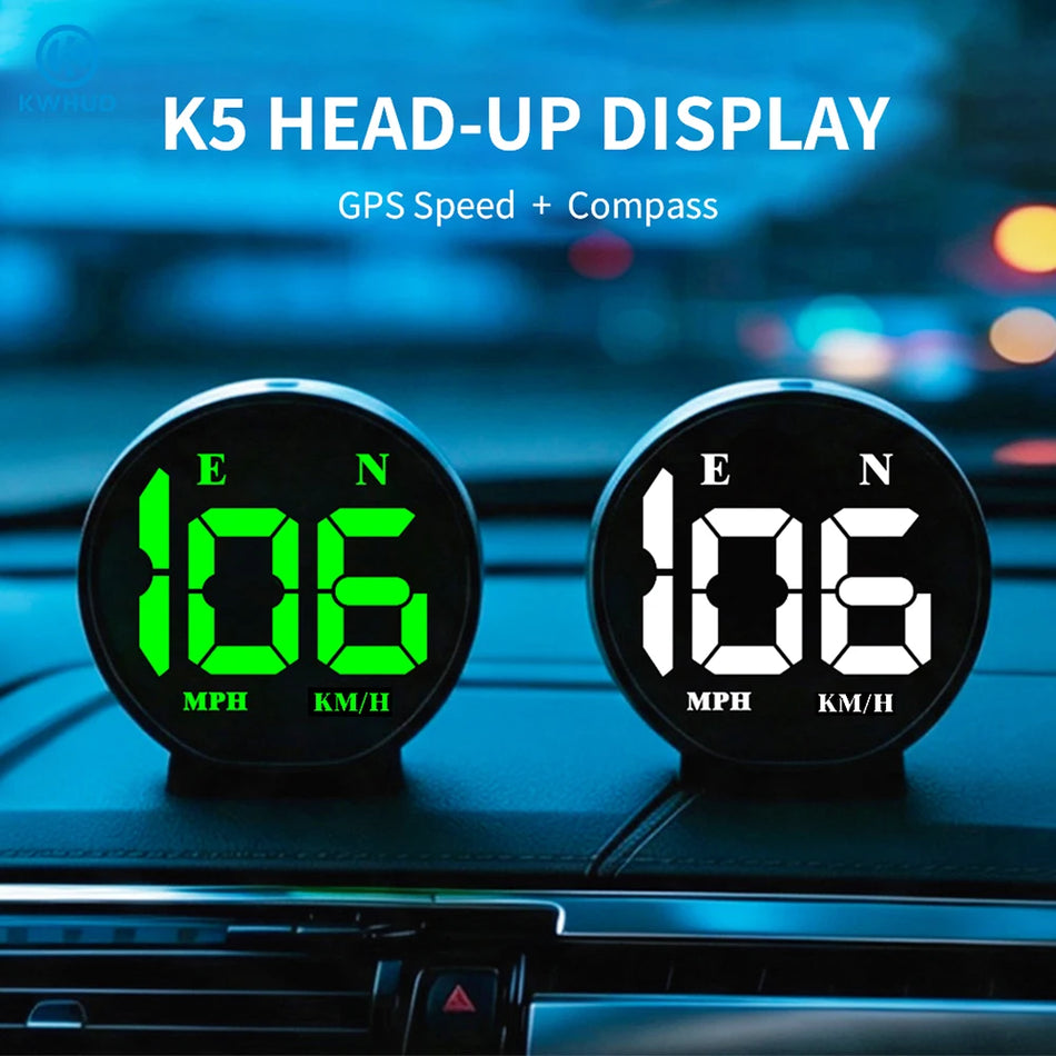Display Head Up Universale per Auto con Tachimetro GPS e Bussola