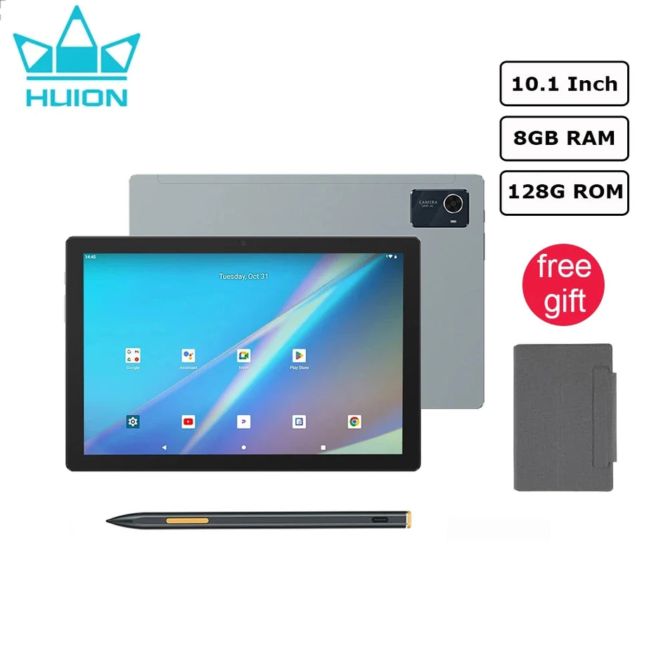 Huion Kamvas Slate 10 Tablet med FHD Pekskärm, 8GB RAM, 128GB ROM
