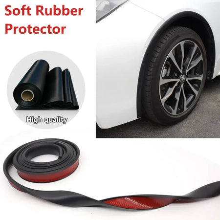 Universal Fender Flare Car Wheel Eyebrow Protector Lip Wheel-arch Trim Arch Extenders Decorative Scratch Proof Rubber Seal Strip by InterCyprus Trading Ltd