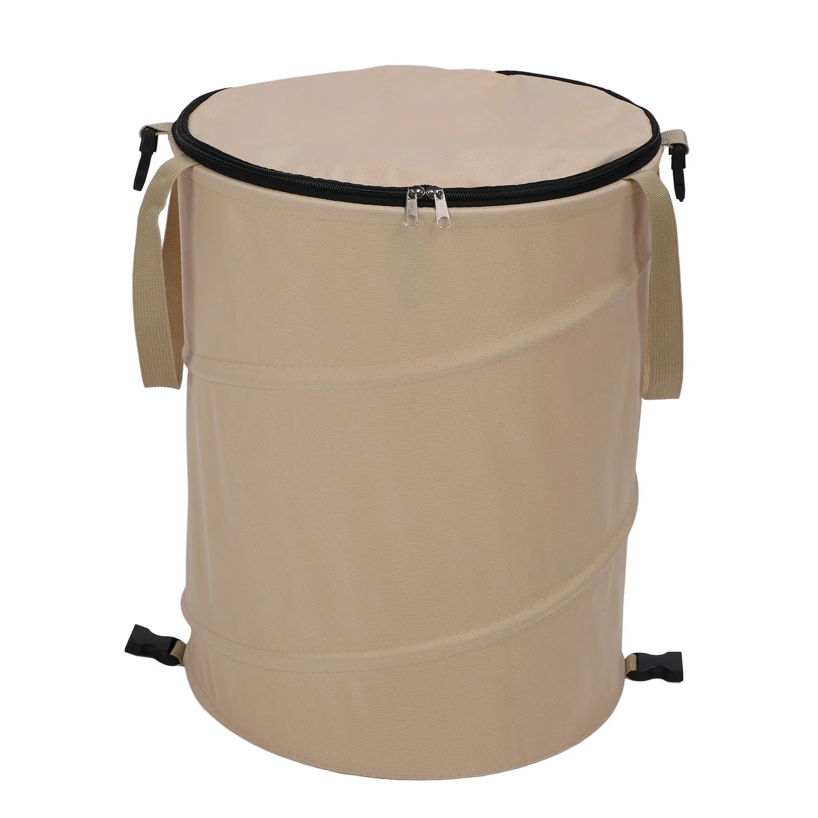 Camping Trash Can &ndash; Large 37.8L Capacity Foldable With Lid Brown