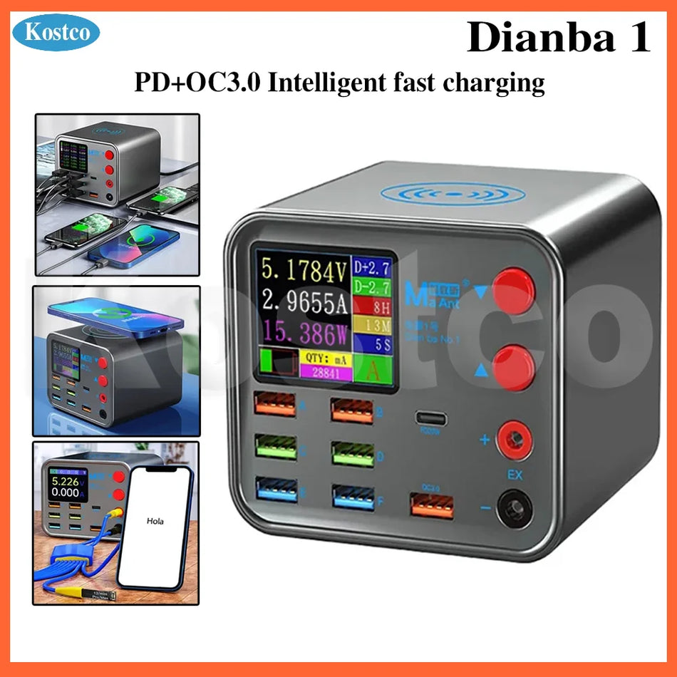 MaAnt Dianba No. 1 8-port PD Charger Mobile Phone Current Short Circuit Data Detection And Repair Function Fast Charging Tool