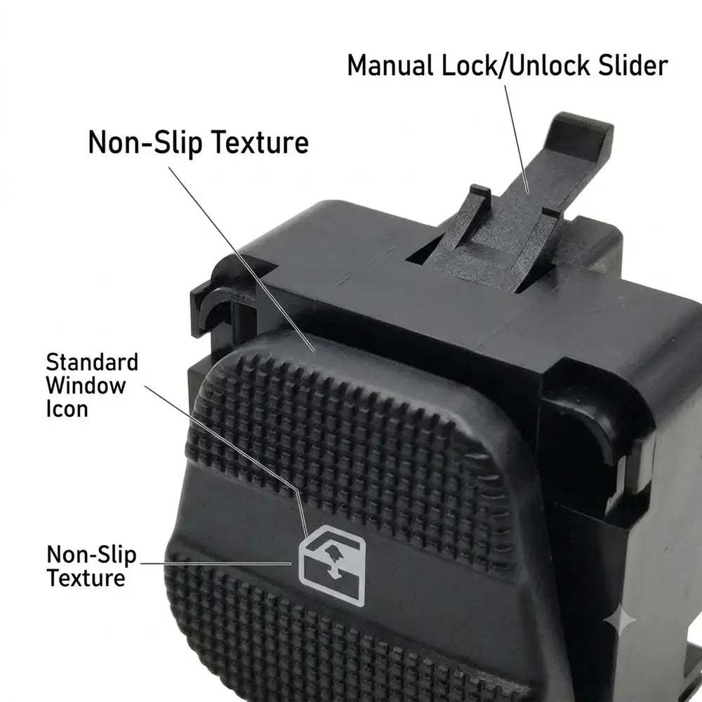 Power Window Master Switch LHD Driver Side for VW Golf Mk3 Jetta Vento by InterCyprus Trading Ltd