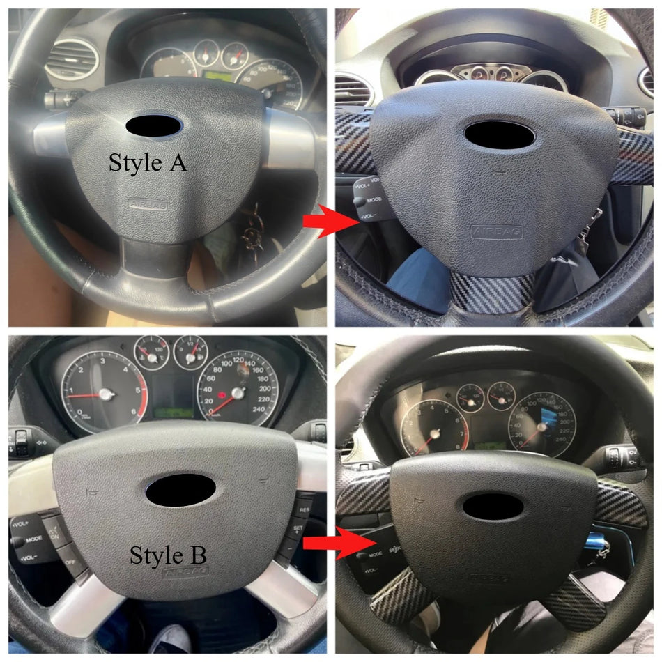 Kryt panelu volantu pro Ford Focus 2 MK2 ABS plastový interiérový dekorativní kit